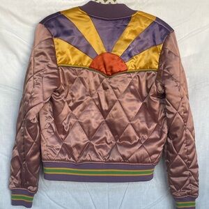 Classic rock couture bomber jacket.